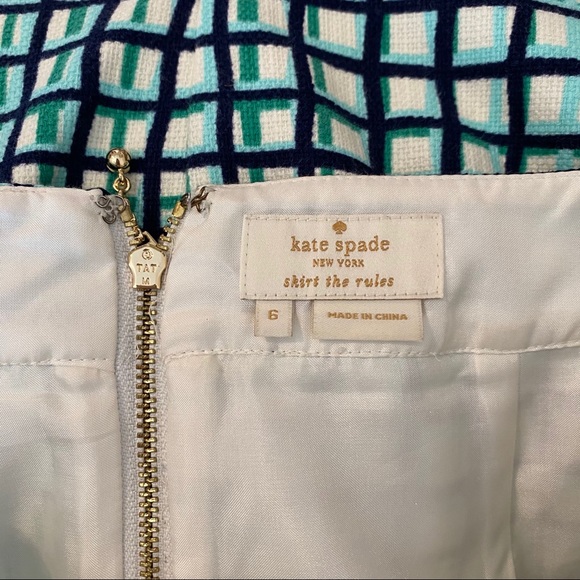 KATE SPADE check plaid Judy pencil skirt - Picture 7 of 12